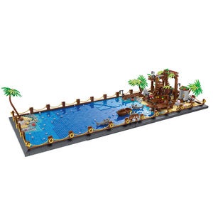 Mork 031002 Pirates de <span class=keywords><strong>Barracuda</strong></span> Booty Bay Modèle de voilier Briques éducatives pour enfants Ensemble de construction de bateau Briques de construction - Product Image 4