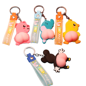 Promotional Products Christmas Kid Gift Custom logo Violin Cute Kawaii 3d Key Chain Customized Soft Silicone Pvc Rubber Keychain