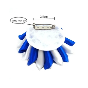 Ruban artisanal japonais Kanzashi, pompon <span class=keywords><strong>chignon</strong></span> vintage pour kimono Hanfu, épingle artisanale en ruban - Product Image 3