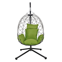 Chaise suspendue en corde tressée pour patio, balcon, jardin, mobilier détachable, chaise œuf en corde tressée, chaise balançoire en corde