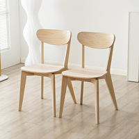 Table et chaises de salle à manger en bois massif multicouche de style vintage, nouveau modèle 2024, populaire en ligne pour petits appartements