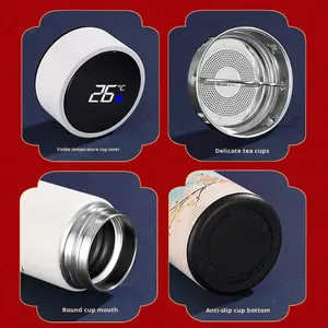 Thermos à vide haut de gamme en gros, en acier inoxydable 304, avec affichage intelligent de la température, grande capacité, isolation <span class=keywords><strong>thermique</strong></span> de 6 à 12 heures - Product Image 4