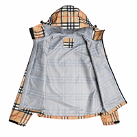 Veste de randonnée imperméable réversible à double face à carreaux personnalisée pour hommes, fabriquée par un fabricant