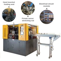 Machine de soufflage de bouteilles PET à mouvement automatique avancé avec moteur PLC, 2 cavités, haute productivité, pour soufflage de canettes, avec roulement moteur