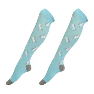 Chaussettes hautes personnalisées Chaussettes habillées en coton tricoté Chaussettes longues pour femmes OEM