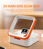 Lecteur de codes-barres QR T680B, scanner de codes-barres de bureau à détection automatique, boîte de lecture de codes de paiement mobile pour supermarchés et magasins de détail