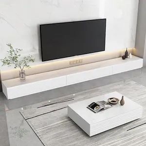 Modern TV Stands Wood Living Room Furniture TV Cabinet And Coffee Table Set Meuble TV Unit Media Console
