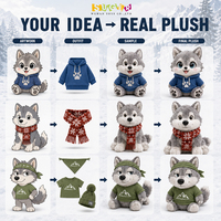 Peluche de Lobo Gris Personalizado al por Mayor, Animal de Peluche Realista para Zoológicos, Museos, Centros de Naturaleza y Tiendas de Recuerdos