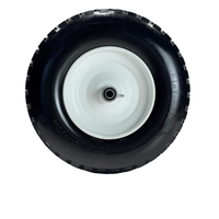 Vente en gros 4.00-8 Pneus en mousse PU avec moyeu de symétrie en métal pour roulette sans plat et brouette OEM pris en charge