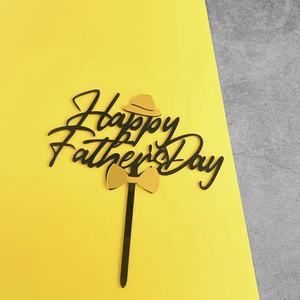 Garniture de gâteau créative pour anniversaire, de <span class=keywords><strong>papa</strong></span>, Cool, acrylique, pour Cupcake, cadeaux de décoration, 1 pièce - Product Image 3