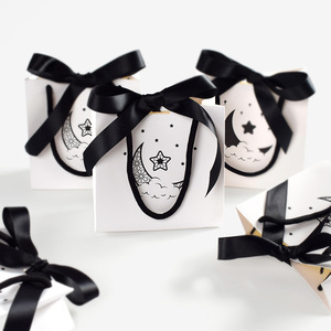 Eleganti Sacchetti Regalo Islamici con Motivi a Luna Crescente e Stelle, per Ramadan ed Eid, Accessori per Feste, Contenitori per Dolci e Caramelle - Product Image 4