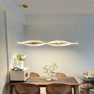 Luminaire suspendu ovale de conception créative pour restaurant, moderne, doré, à intensité variable, pour salon, salle à manger, îlots, lustre - Product Image 3