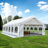 Tente de mariage en PVC blanc de grande taille en gros, tente à structure en aluminium pour chapiteaux, fêtes, expositions et événements