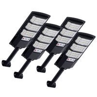Nouvelle Lampe Solaire LED Tout-en-un pour Éclairage Public, Batterie LiFePO4 ABS, Capteur Radar, Télécommande, Étanchéité IP65, Détection Humaine, Extérieur