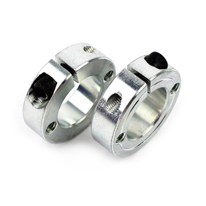 Abrazadera de eje ajustable de acero con acabado en óxido negro, cincado o cromado, tipo dividido, personalizada - Product Image 5