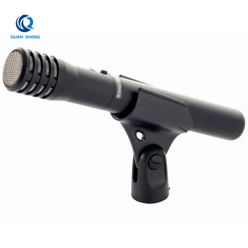Mikrofon Wawancara Kabel Profesional PG81 Mikrofon Kondensor Cardioid Instrumen Kondensator Drum Akustik Mikrofon PG81