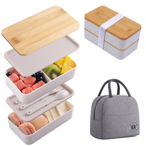 Adults <b>Lunch</b> <b>Box</b> and Drinking Cup for Men Bento <b>Box</b> <b>Lunch</b> <b>Box</b> <b>Stackable</b> Food Container with Built-in Utensil Set - Product Image 1