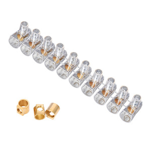 Bloc de bornes transparent Katie Pc, connecteur de fil à vis en cuivre à 10 positions pour luminaires, norme européenne - Product Image 4
