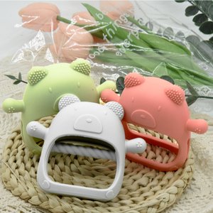 Food Grade Silicone Soft <strong>Toy</strong> Baby Teether Wristband Anti Dropping Reusable Chewing <strong>Toy</strong> Pacifier Molar Teething Relief Biting - Product Image 1