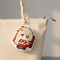 Porte-clés personnalisé Anime Krychain, Porte-clés en peluche de dessin animé, Fabricant de porte-clés en peluche courts et bidirectionnels sur mesure