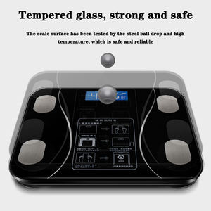Pèse-personne intelligent avec analyse de la composition corporelle, écran LCD, connectivité Bluetooth, capacité de 180 kg, utilisation domestique - Product Image 3