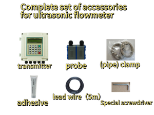 Khí lỏng đo lường độ chính xác cao siêu âm Lưu lượng kế kẹp Cảm biến nước treo tường hiển thị thông minh siêu âm lưu lượng kế - Product Image 6