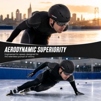 Casque de patinage sur glace et de ski unisexe VMAXET MSS-802, fermeture à boucle durable, design personnalisable pour la protection de la tête