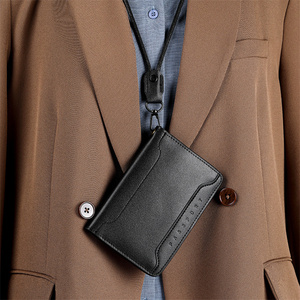 Porte-badge et passeport Yamo Premium en cuir véritable, étui de <span class=keywords><strong>rangement</strong></span> pour <span class=keywords><strong>billets</strong></span> de voyage, fermeture magnétique, personnalisation en relief - Product Image 6