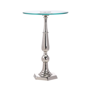 Superior Quality Rounded Glass Top Living Room <b>Corner</b> Table Decorative Furniture Metal Side Table Home Hotel Restaurant Cafe - Product Image 2