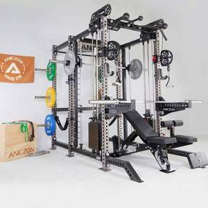 Machine Smith Commerciale en Acier Équilibrée, avec Banc de Musculation, Rack à Squat et Poste d'Entraînement Polyvalent pour Entraînement Complet en Intérieur - Product Image 4