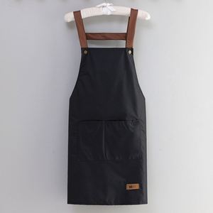 Tablier de cuisine coréen imperméable et résistant à l'huile pour hommes et femmes, personnalisable avec logo imprimé - Product Image 3