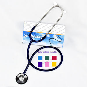 Fábrica por atacado Não-frio Anel peso leve Pediátrica dupla cabeça enfermeira médico estudante metal plástico médico estetoscópio - Product Image 1