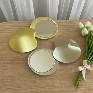 Gương nhỏ gọn hình trái tim bằng kim loại, thiết kế hiện đại, tiện dụng, thời trang, có thể tùy chỉnh logo, quà lưu niệm trang điểm du lịch - Product Image 2