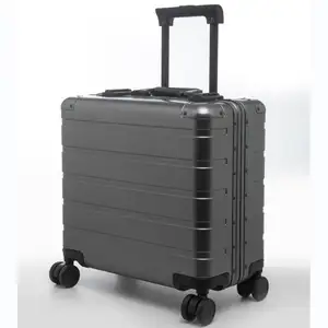 מזוודות מסגסוגת אלומיניום לשאת את המזוודות מזוודת אלומיניום 100% חומר אלומיניום 18 אינץ' הינומוטו קשיח