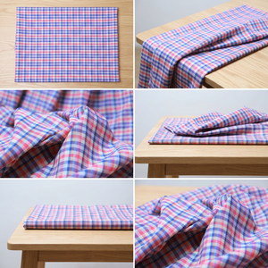 Tela de Algodón Khadi 100% Orgánica de Alta Calidad al por Mayor de Fábrica, Ecológica, Transpirable, Tejida, de Secado Rápido, con Diseño a Cuadros y Hilo Cardado - Product Image 2
