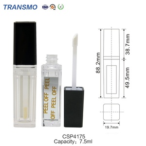 Emballage de flacon de gloss à lèvres vide, tubes en plastique pour gloss à lèvres, logo personnalisé, emballage doré, tube en plastique pour gloss à lèvres - Product Image 2