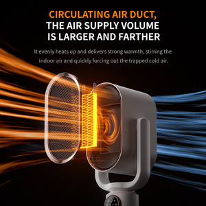 New Floor-standing Retractable Heating Fan Home <b>Timer</b> Multi-function Remote-controlled PTC Rapid Heating 1800W 500-599 Sq ft - Product Image 5