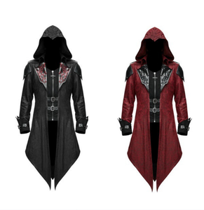 Chaqueta de Estilo Steampunk Medieval para <span class=keywords><strong>Hombre</strong></span>, Abrigo de Estilo Pirata, Vampiro, Gótico, de Brujo, para Disfraces de Halloween - Product Image 1