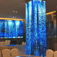 Vente en gros P3.9-7.8 écran LED transparent mur vidéo intérieur publicité affichage numérique affiche couleur écran en verre led