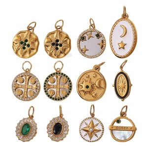 Collier en acier inoxydable avec pendentif rond en zircon étoile de mer, style vintage français, pour femme, accessoire de bijoux, cadeau - Product Image 5