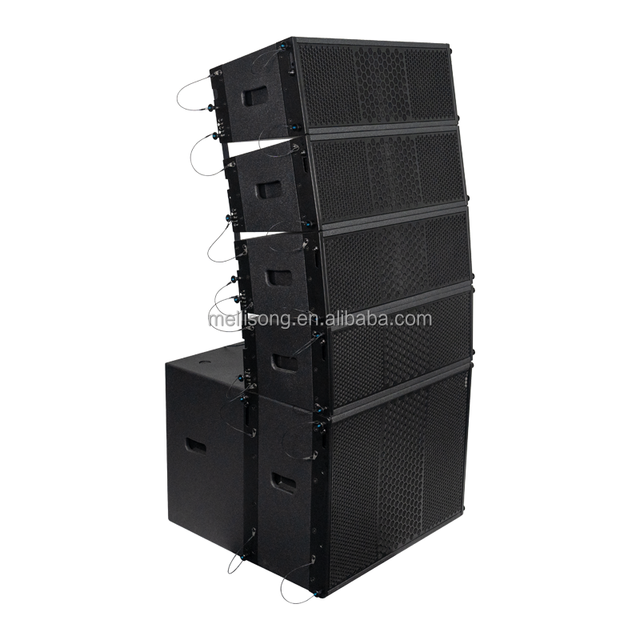 Hot Sale New Arrival Double 8 Inch Active 3-way DSP 1000W High Power Mini Line Array Speakers Professional Stage Outdoor PA