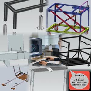 รถเข็นอเนกประสงค์โครงเหล็กแบบกำหนดเองได้ พร้อมล้อเลื่อนและสายรัด รับน้ำหนักมาก - Product Image 6