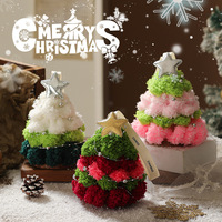 Sınır Ötesi Özel Peluş Noel Ağacı Araba Süsleri Çin Kapı Süsleri Şenlikli Ortam Dekorasyonu Yeni Stil Noel Süsleri