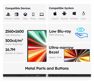 จอไวด์สกรีน LCD 156QC ใหม่16.7เมตรสีจริงเวลาตอบสนอง8MS ไฟแบ็คไลท์100% GB LED backlit สำหรับจอเสริมความหน่วงต่ำ - Product Image 6