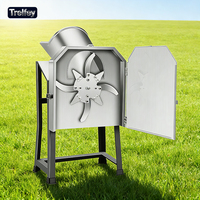 Hacheuse à fourrage électrique de petite taille 220V 1.2KW avec moteur haute efficacité et 8 lames pour la fabrication d'ensilage d'herbe et d'aliments pour animaux