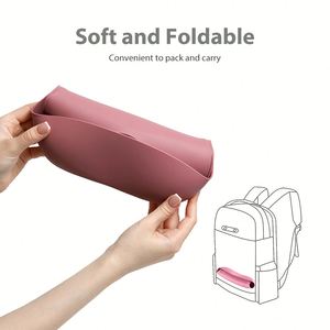 BPA Free Food Grade <b>Waterproof</b> <b>Silicone</b> Baby Bibs Microwave Dishwasher Safe Soft Toddler Feeding Bibs - Product Image 5