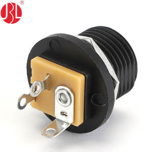 Prise d'alimentation CC DC-021 à haute isolation et résistance à la tension, avec verrouillage à écrou, <span class=keywords><strong>mini</strong></span>-prise à <span class=keywords><strong>souder</strong></span> pour montage sur panneau - Product Image 2