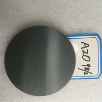 Cible de pulvérisation AZO 99,99% ZnO/Al2O3 98/2wt% en disque, taille personnalisée pour la recherche universitaire