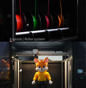 4-Color Automatic FDM 3D <strong>Printer</strong> Aluminum Hot Bed USB Home Use New 1 Year Customized Parts Prototypes Dual Extruder PLA - Product Image 2