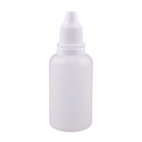 Flacons compte-gouttes 5 ml 10 ml 30 ml 50 ml Flacon en HDPE Plastique naturel Flacons compte-gouttes pour les yeux